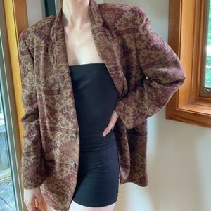 Ellen Tracy Boho Print Blazer
